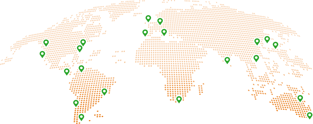 Mapa de presencia internacional de máquinas de Ingalsa